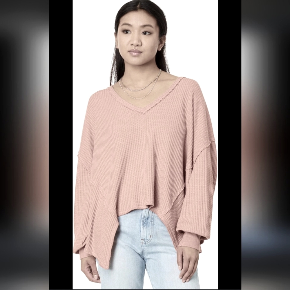 Free People Coraline Thermal Top in Excellent Condition Size XL